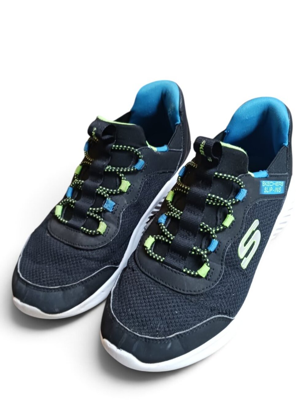 Skechers Hands Free Slip-ins Kids Size 4 – Navy & Light Blue Sneakers